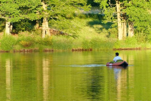 Angeln mit Float-Tube und Boot - Lac du Balbuzard