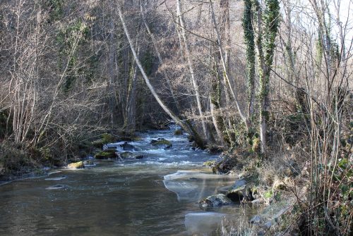 Angelstelle - Fluss La Pampeluze