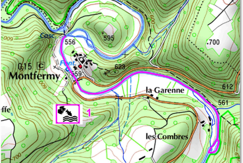 No-kill-Strecke - La Sioule in Montfermy