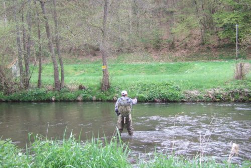 Angelplatz - Fluss La Sioule (obere Sioule)