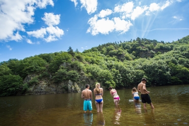 Baignade en rivière